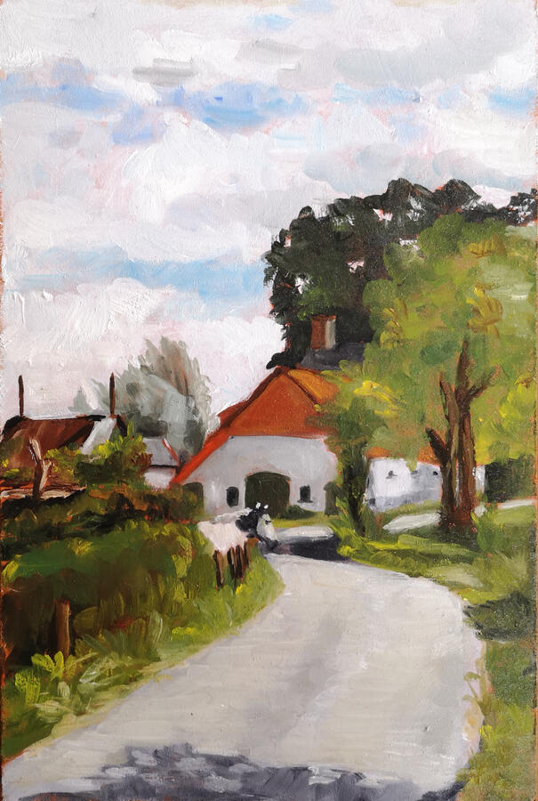 De steenwaard, 20x30cm, olieverf op paneel, €250,-