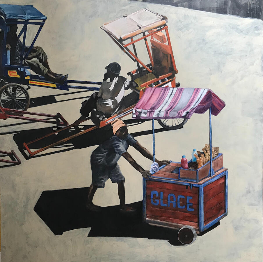 Madagaskar, olieverf op doek,150x150cm, in opdracht